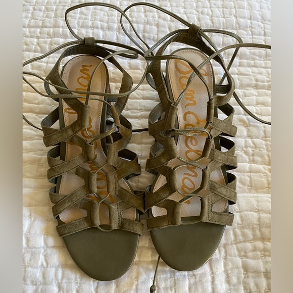Sam Edelman Womens Ardella Leather Lace Up Gladiator Sandal sz 10 - Picture 3 of 4